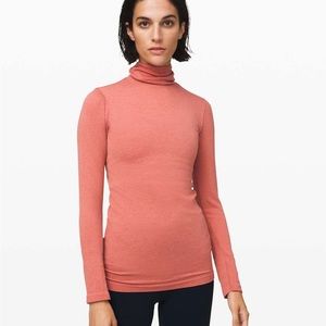 Lululemon Yin Vibes Turtleneck SZ 4 Copper Clay